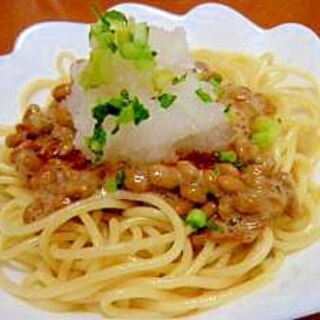 ネバネバさっぱり☆納豆おろしスパゲティ